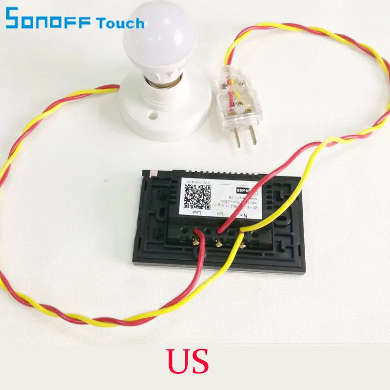 Фото Sonoff модули домашней автоматизации sonoff led touch белое Хрустальное стекло настенный Sonoff модули домашней автоматизации sonoff led touch белое Хрустальное стекло настенный