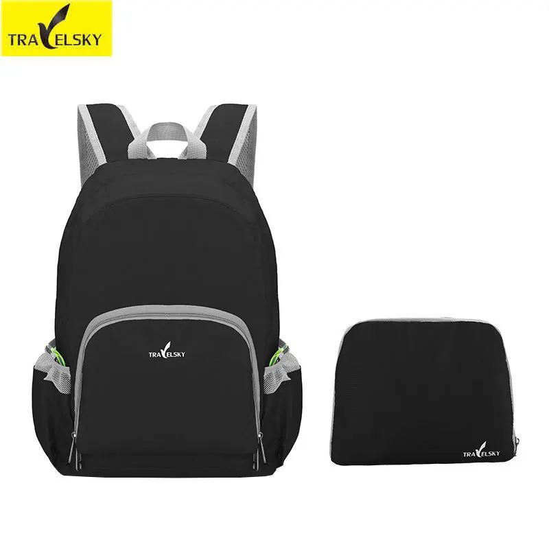 

New Women Portable folding travel bag laptop bag travel backpack Travel mountaineering bags men 20L waterproof tear Travelsky