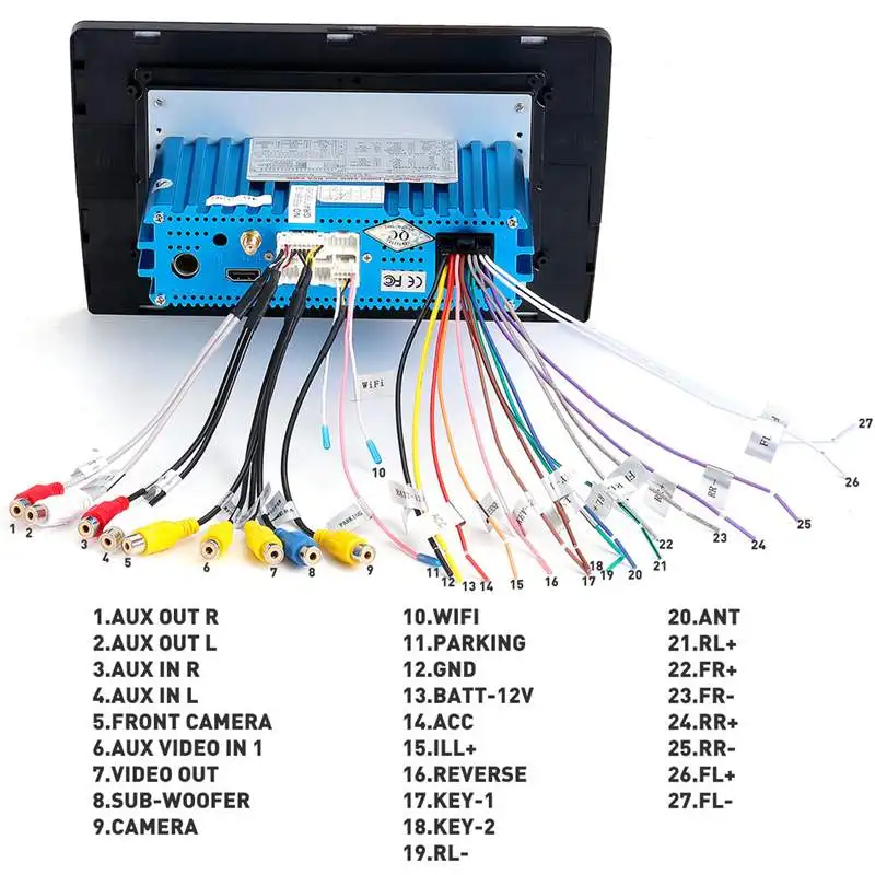 Gps навигация 10,1 дюймов 1 DIN 4+ 32G для Android 9,0 Автомобильный мультимедийный MP5 плеер 8 ядерный сенсорный экран синий зуб радио gps Carema