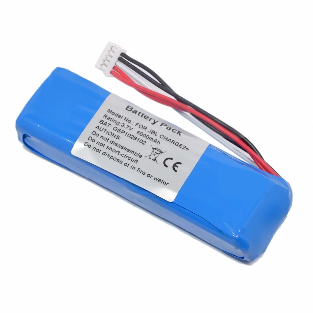 Для JBL Charge 2 + сменная батарея Bluetooth Беспроводная для динамика 3 7 в 6000 мАч GSP1029102 shock