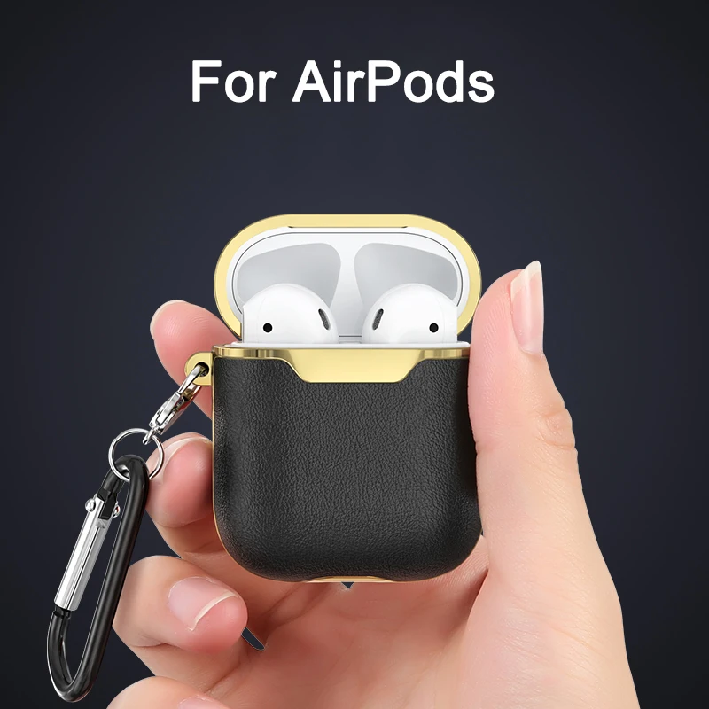 Чехол для наушников Кожаный чехол для Airpods для Apple Air Pods Чехлы Bluetooth наушники защита для кожи Аксессуары для наушников