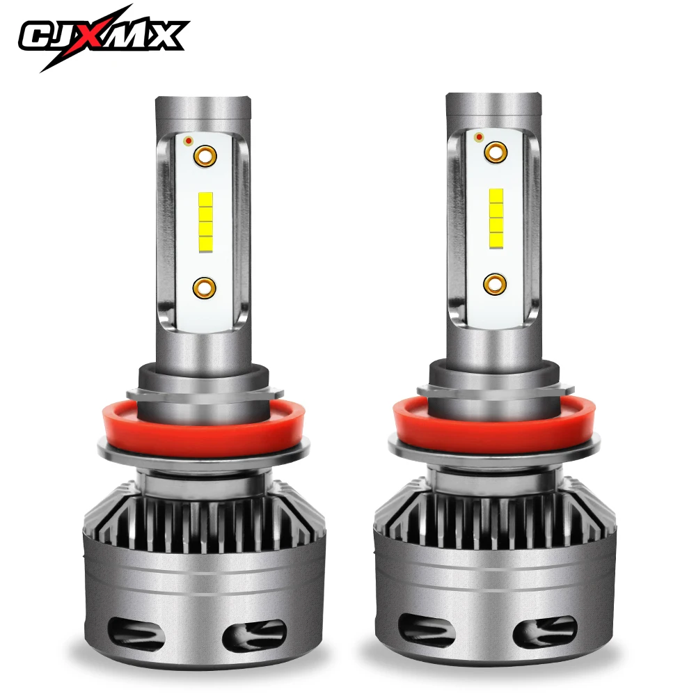 CJXMX 2Pcs H1 H4 H7 H11 9005/HB3 9006/HB4 LED Headlight Bulb CSP 80W 12000LM Super Bright Car Lights 6500K Auto Fog Bulbs | Автомобили и