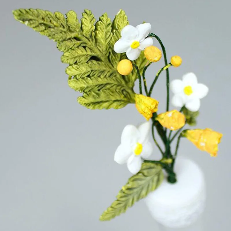 Mujiang Sugarcraft лист силиконовая форма Mimosa помадка формы для пирожных Сделай Сам