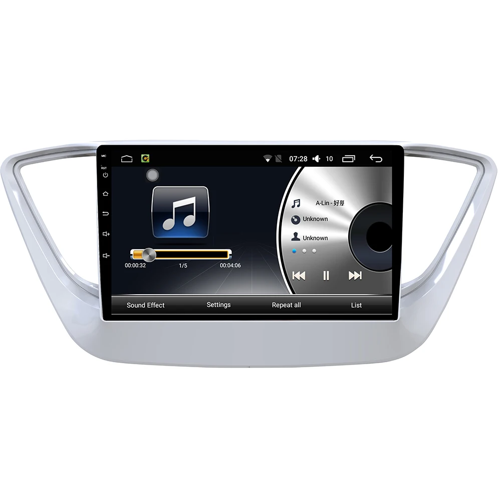 Android 7 1 автомобильный dvd плеер 2G/32G для Hyundai Verna 2017 Solaris 2016 GPS навигационная система с