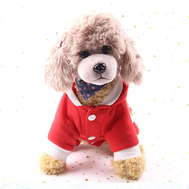 DOGGYZSTYLE Рождественская Одежда для собак зимний комбинезон одежда пальто чихуахуа