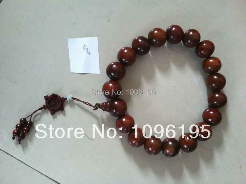 Lobular red sandalwood rosewood Beads Bracelet hand on male and female 15-20mm along the grain of gold jewelry | Украшения и