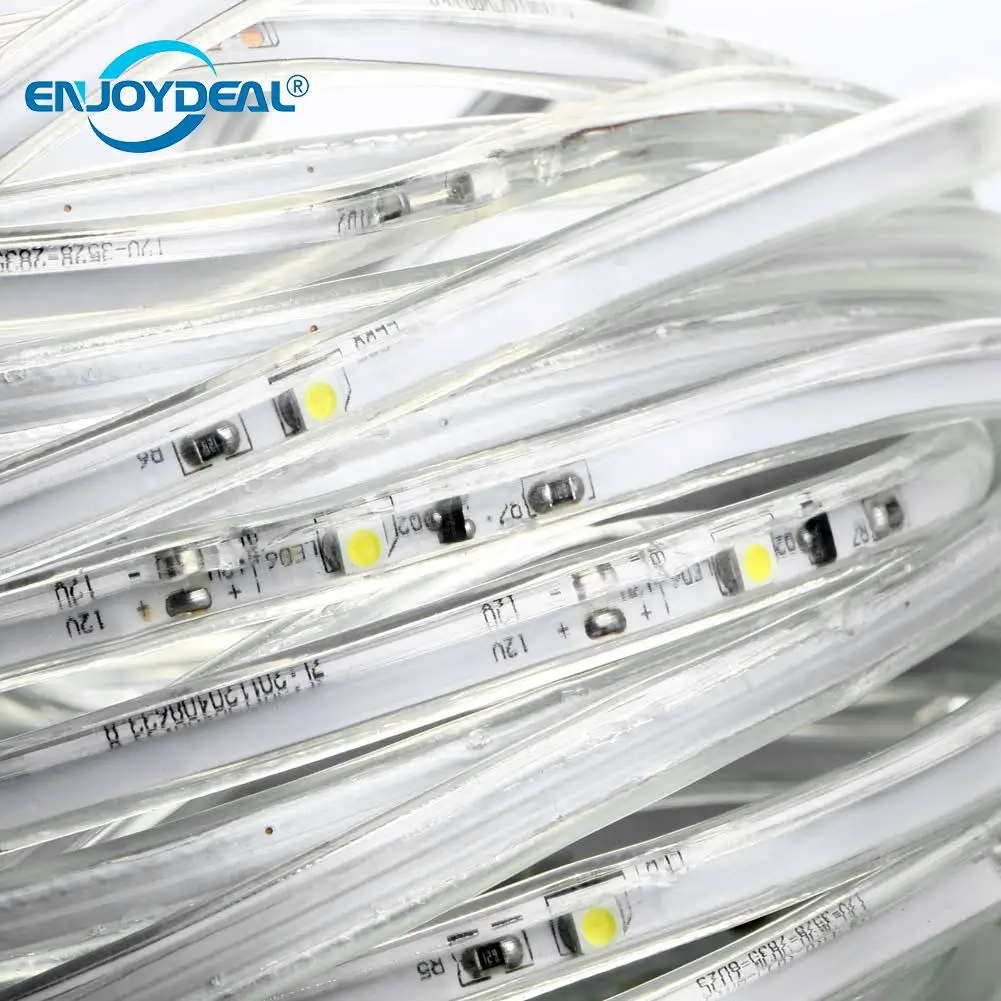 Лучшего качества DC 10 м 3528 SMD 120LED класс IP67 водонепроницаемая Радужная садовая гирлянда, белая наружная садовая лампа s Y7