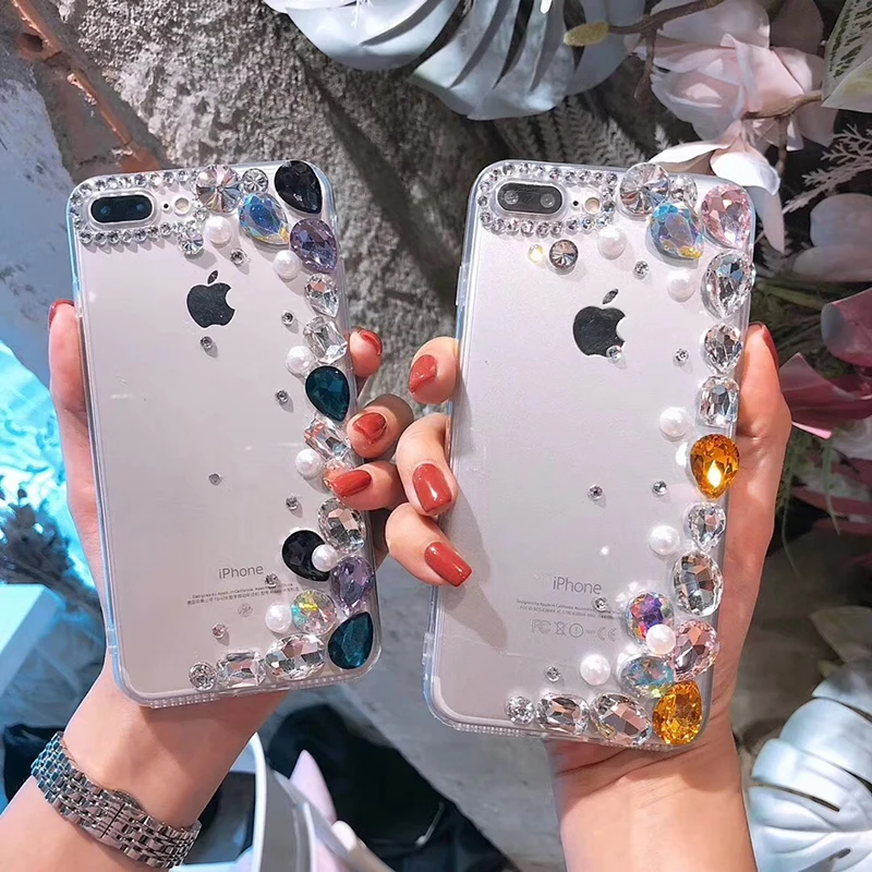 Чехол FlyTo для IPhone 7 8 Plus чехол со стразами телефона 6 6S X XR XS MAX | Мобильные телефоны и
