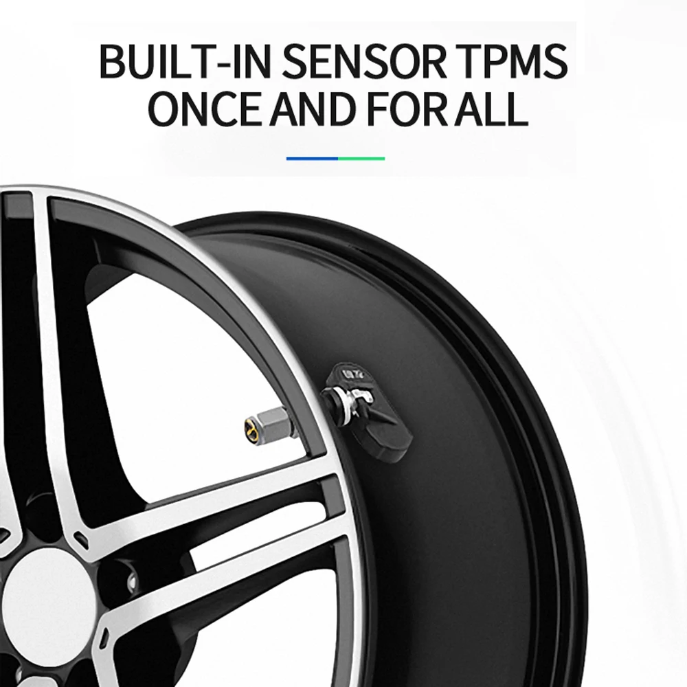 Солнечная Автомобильная TPMS сигнализация монитор давления в шинах солнечное