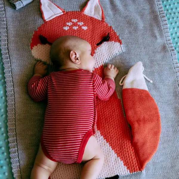 Новое Детское одеяло s образное мягкое постельное белье для малышей вязаное