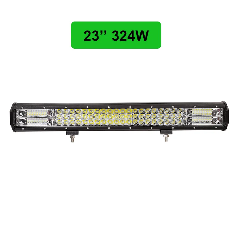 23inch Трехрядный светодиодный светильник 5 ''12'' 20 ''23'' 26 ''28'' для внедорожников 12 В 24 в комбинированный светодиодный светильник для джипа автомобиля 4WD грузовика 4x4 внедорожника ATV - Цвет: 23inch