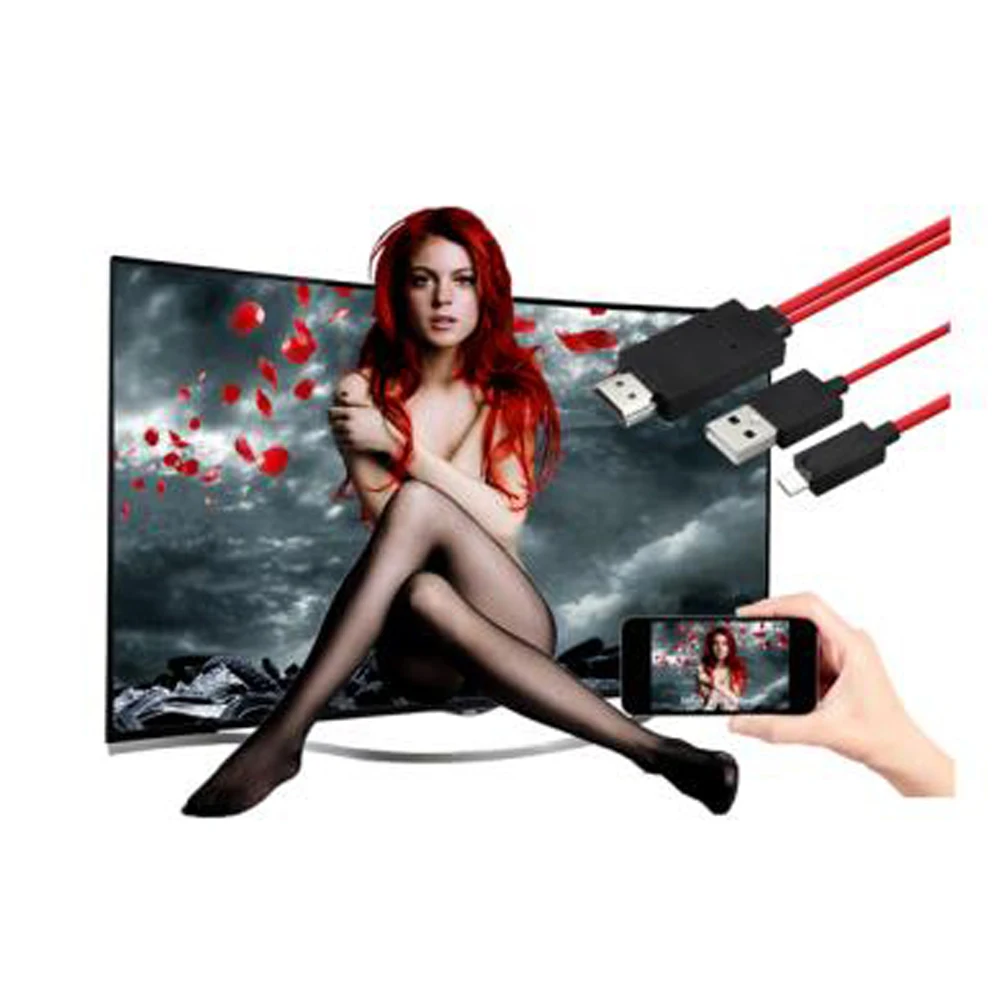 Универсальный MHL Micro USB к HDMI 1080P HD tv samsung телефонный кабель адаптер для мобильного телефона ТВ проектор ПК