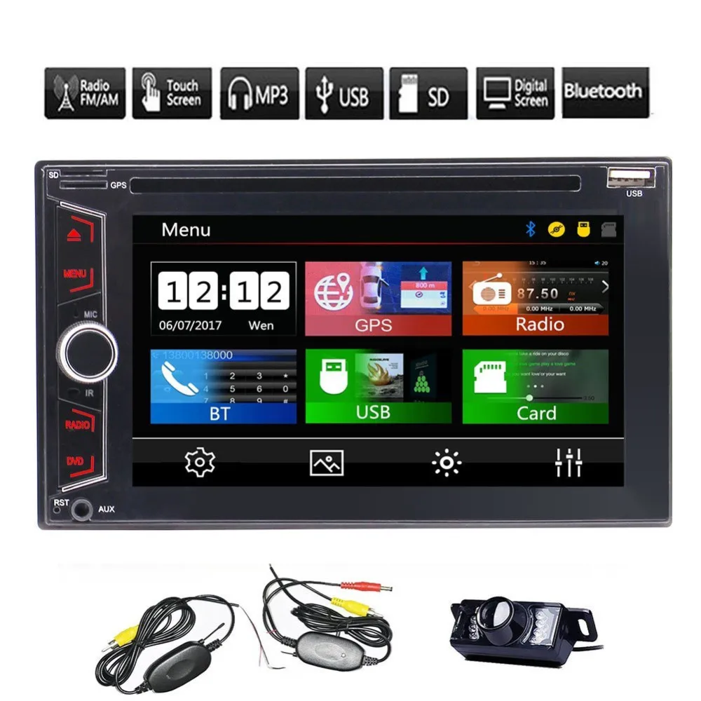 Eincar двойной дин стерео головного устройства в Dash dvd-cd-плеер GPS СБ Navi 6.2 'ɿM AM RDS