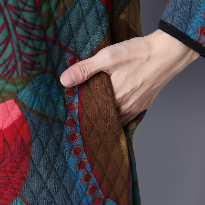 Осень зима 2017 платья для беременных с длинным рукавом серые богемные Свободные