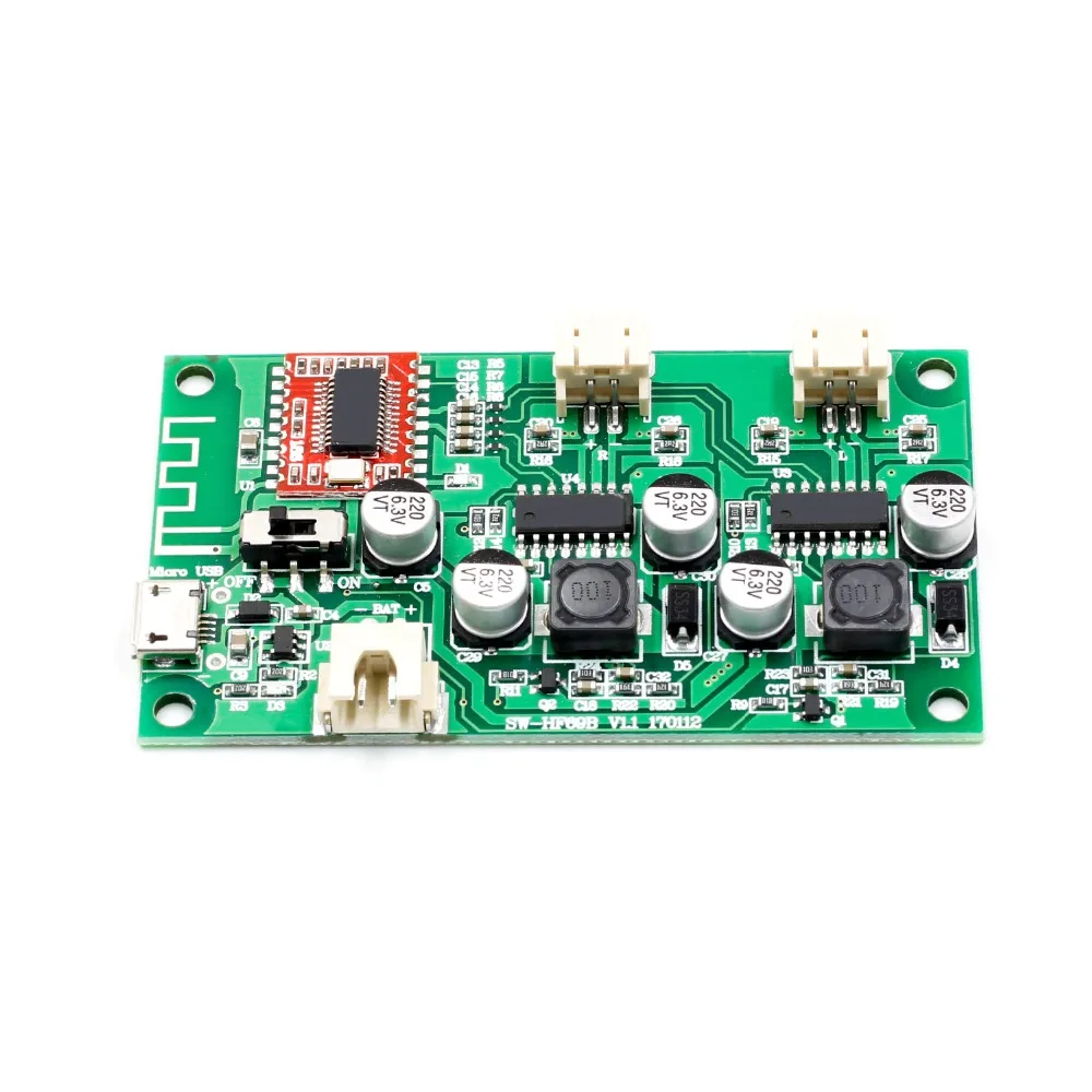 2x6 Вт DC 5 в 3 7 В динамик модифицированный стерео Bluetooth усилитель плата может