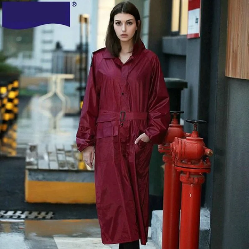 дождевик Для женщин/Для мужчин Тренч Стиль плащ мотоциклетный костюм дождя
