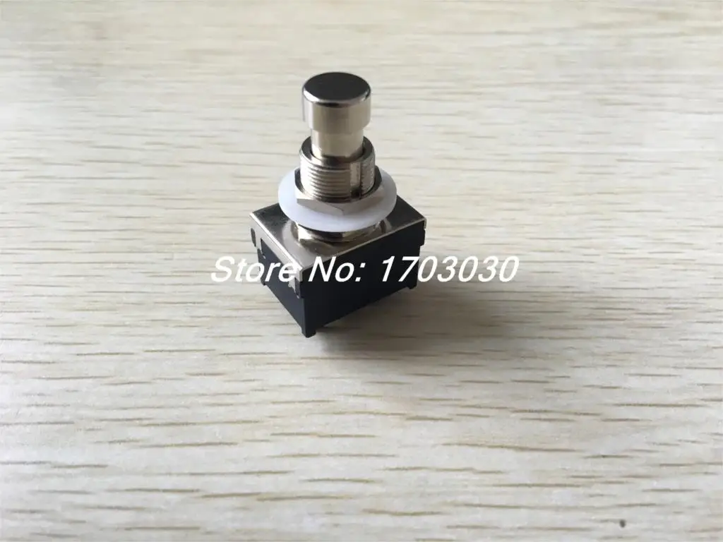 12 мм 12Pin пайка 4PDT фиксирующий Металлический ножной переключатель для
