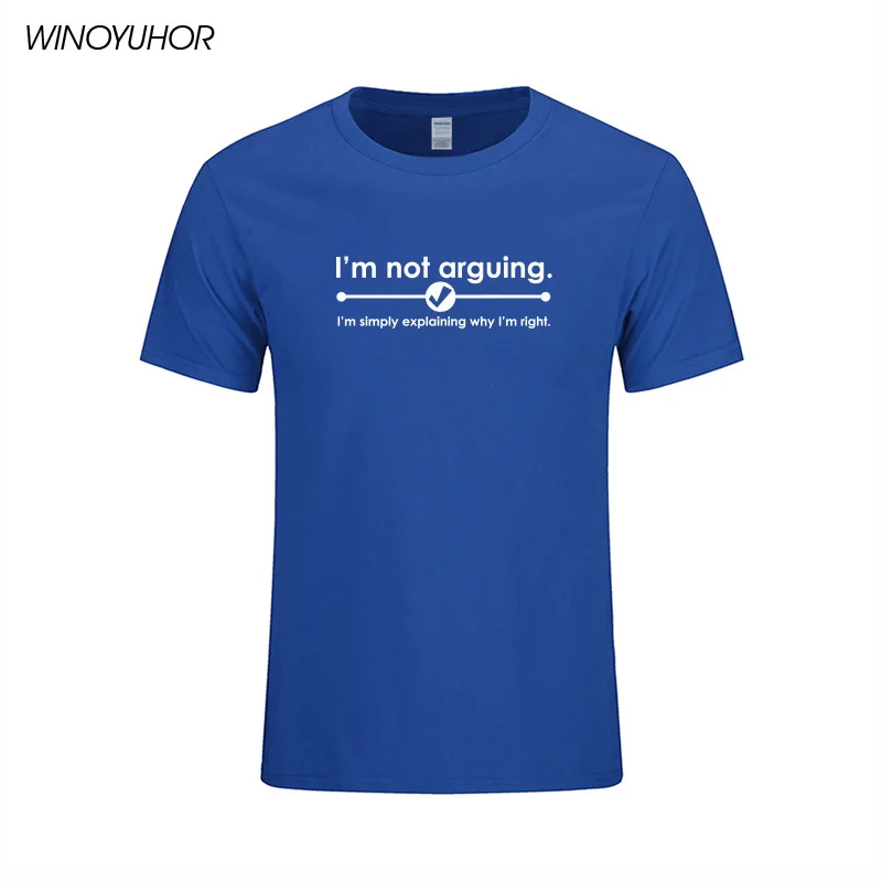 Я не говорю я объясняю почему права футболка забавный подарок Camiseta хлопковая с