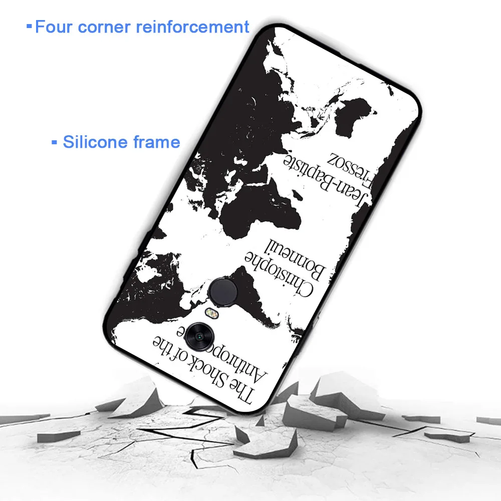 YIMAOC Дорожная карта мира винтажный черный мягкий силиконовый чехол для Xiaomi Redmi Note 6