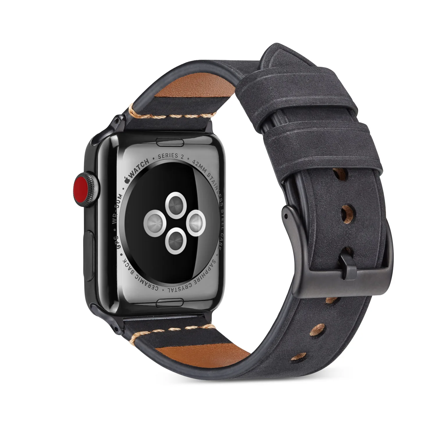 Ремешок для Apple watch 38 мм 40 мм 42 мм 44 мм, кожаный ремешок для Apple Watch, запасные Широкие ремешки для iWatch, браслет серии 5 4 3 2 1