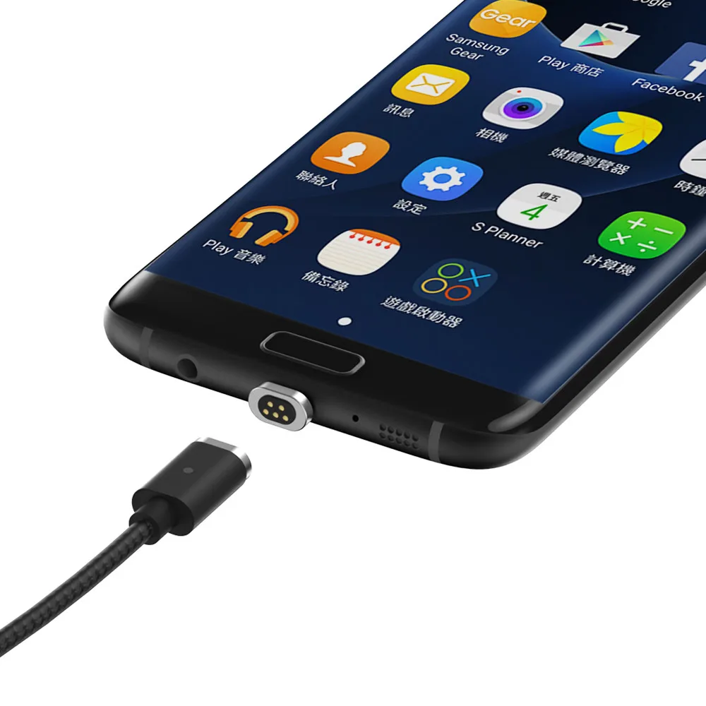 Магнитный кабель WSKEN Mini 2 USB для iPhone 5 6 7 8 Plus Samsung IOS / Micro кабели быстрой зарядки со