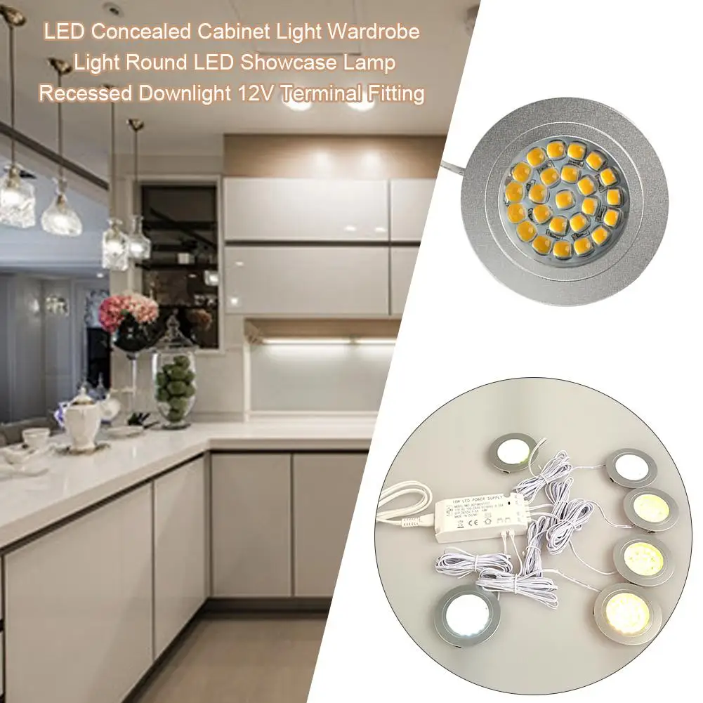 24led 1 8 W под шкафом кухонный свет лампы для витрины встраиваемые светильники шкаф
