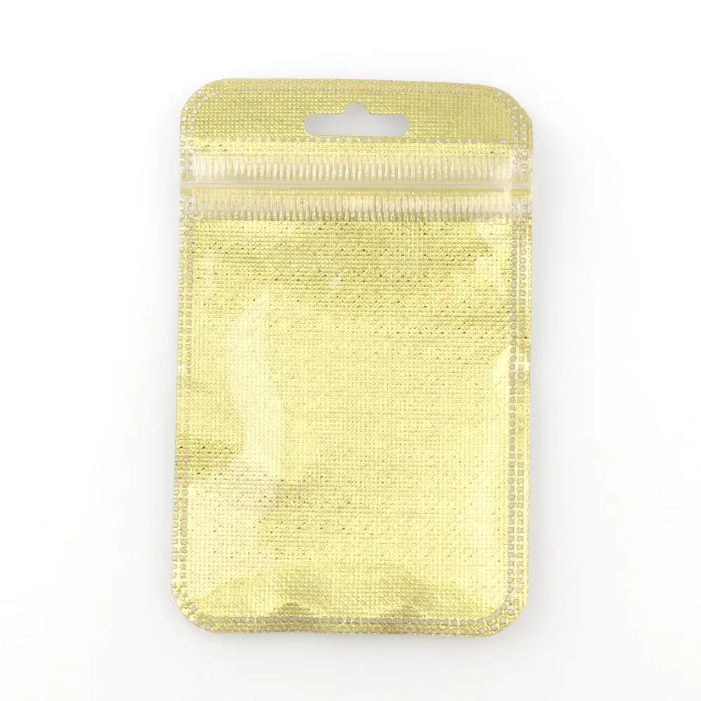 

Пластиковые пакеты с застежкой-молнией Aogue 50 шт. золотые/серебряные