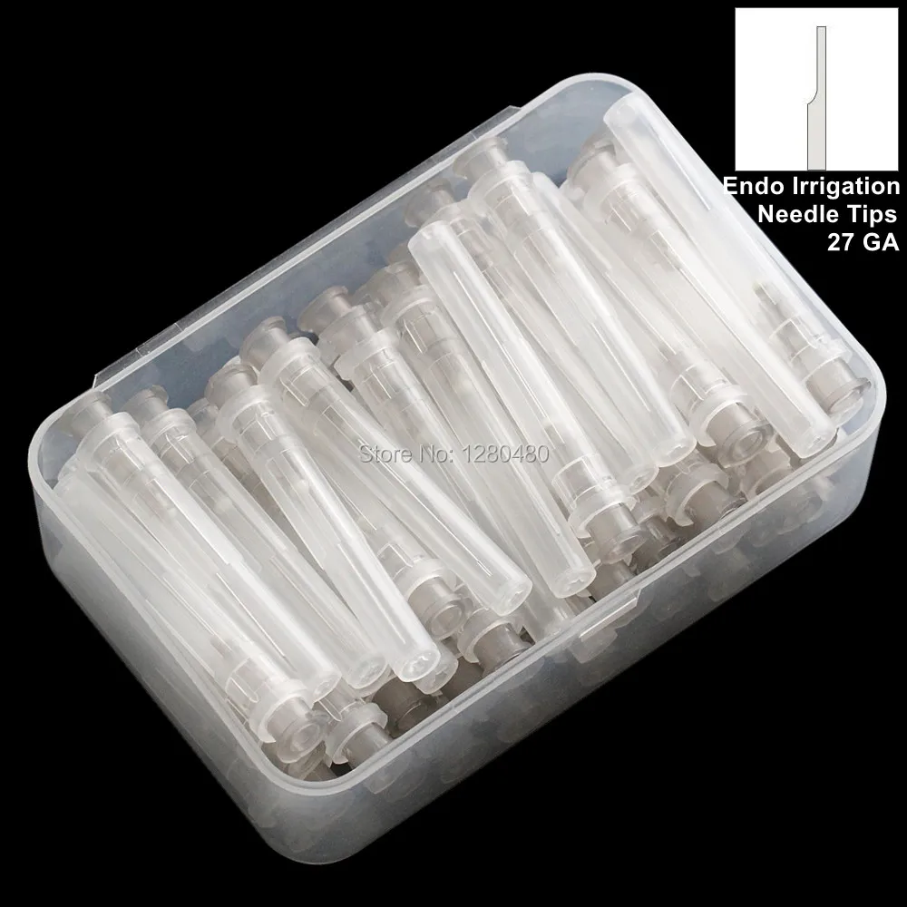 1 коробка (50 шт.) Зубная игла Endo для орошения наконечник серый 27GA конец закрыт одна