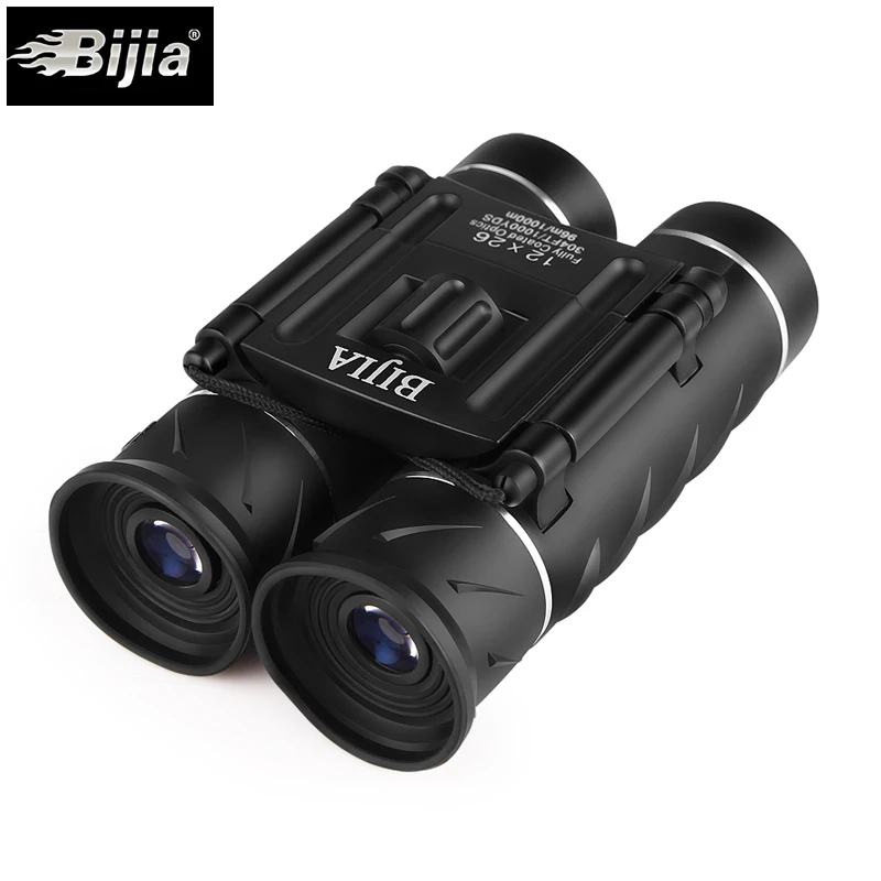 BIJIA 12x26 мини складной бинокль Карманный телескоп водонепроницаемый опера очки