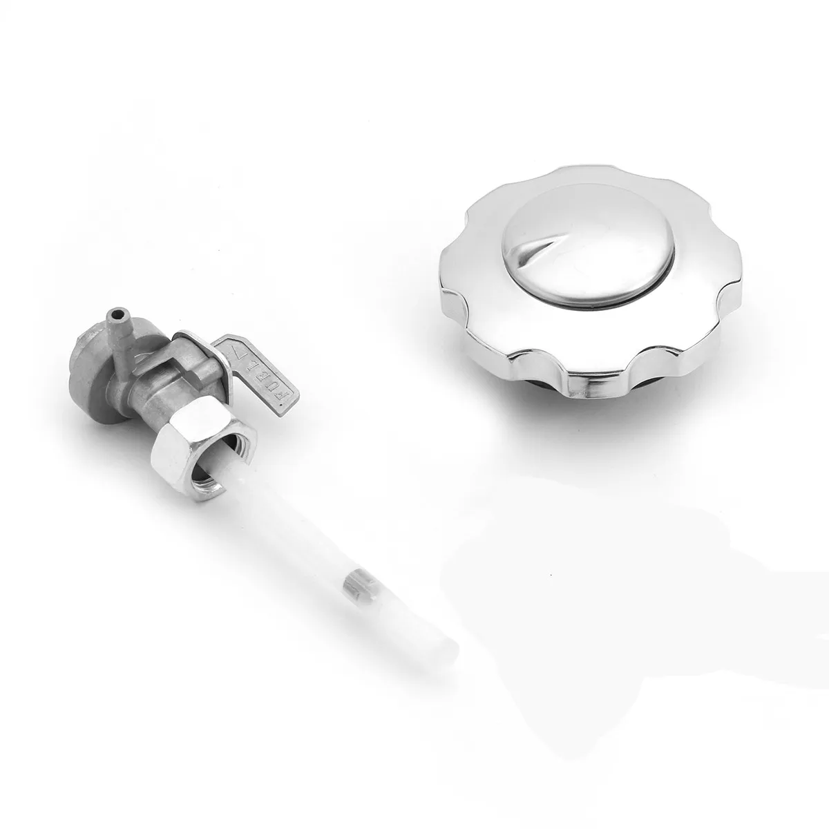 Silver Vintage Universal 10L Cafe Racer Fuel Gas Tank For Suzuki/for Yamaha/for Honda 750 550 with Thick Iron Cap Switch