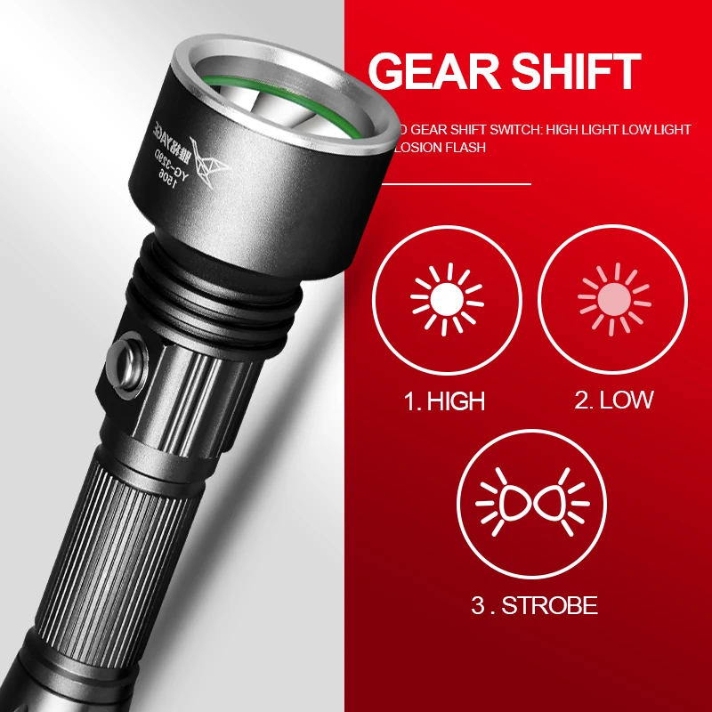 YAGE XP E 500 1500LM Алюминиевый Водонепроницаемый CREE светодиодный фонарик для