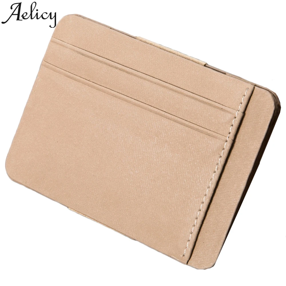 Aelicy 2019 модный мужской женский двойной деловой кожаный на молнии короткий кошелек