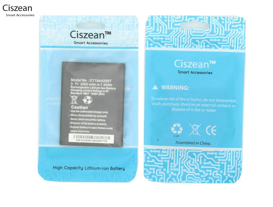 Ciszean 10 шт./лот C71544200T 2000 мАч умная фотобатарея для BLU Studio G D790L D790U D790 + код