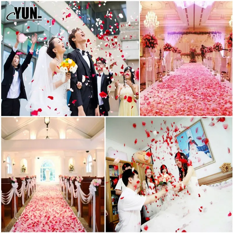 Свадебные искусственные цветы свадебные аксессуары лепестки Petalos Rosa De Boda