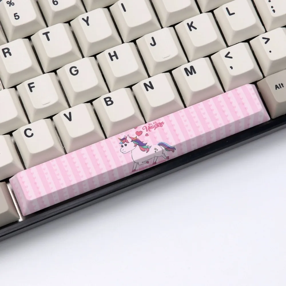 Пятисторонняя Сублимация краски spacebar 6.25U Вишневый профиль keycap для DIY cherry mx