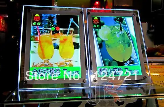 

LED poster frame display crystal lightbox