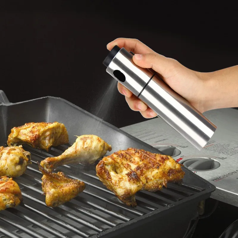 YOTOP BBQ Stainless Steel Fine Mist Olive Pump Spray Bottle Oil Sprayer Pot Cooking Tool Barbecue | Дом и сад