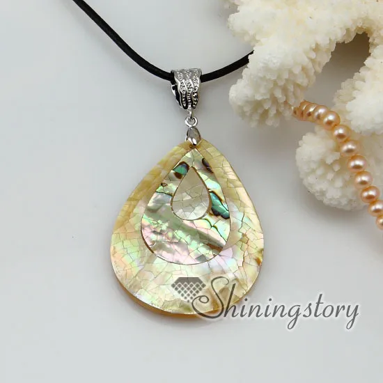 

Каплевидная форма лоскутное ушка желтый Морская ракушка mother of Жемчужница sea shell ожерелья подвески 2013 ювелирные изделия ручной работы