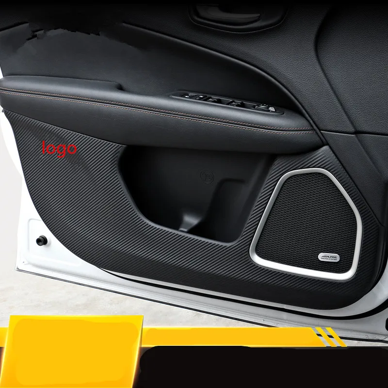 

Imitation Carbon Fibre Protective Interior Door Anti-Kick Film /Sticker For Jeep Compass 2017 Z2EA507