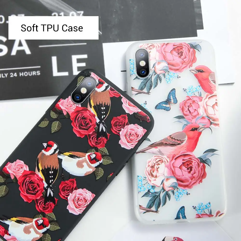 Чехол для телефона KISSCASE Flower Samsung Galaxy S9 Plus Note 9 Мягкий чехол из ТПУ J3 J5 J7 A3 A5 A7 2017 A8 A6 J8