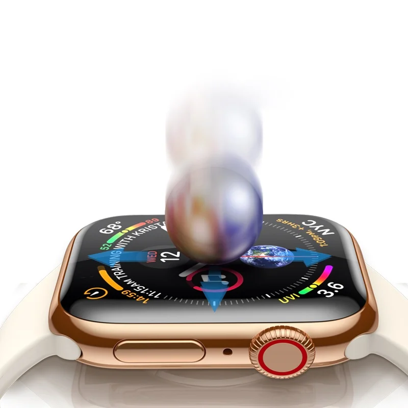 2 шт 3D закаленное стекло для Apple Watch 38 мм 42 40 44 серии 4 3 1 полное покрытие изогнутый