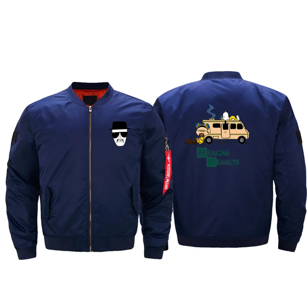 Heisenberg Walter BreakingBad 2019 locomotive bomber jacket men's moda masculina inverno | Мужская одежда