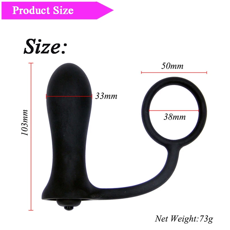 ORISSI Silicone Male Climax Delay Prostate Massager Anal Vibrator Sex Toys for Men Erotic Cock Ring Products |
