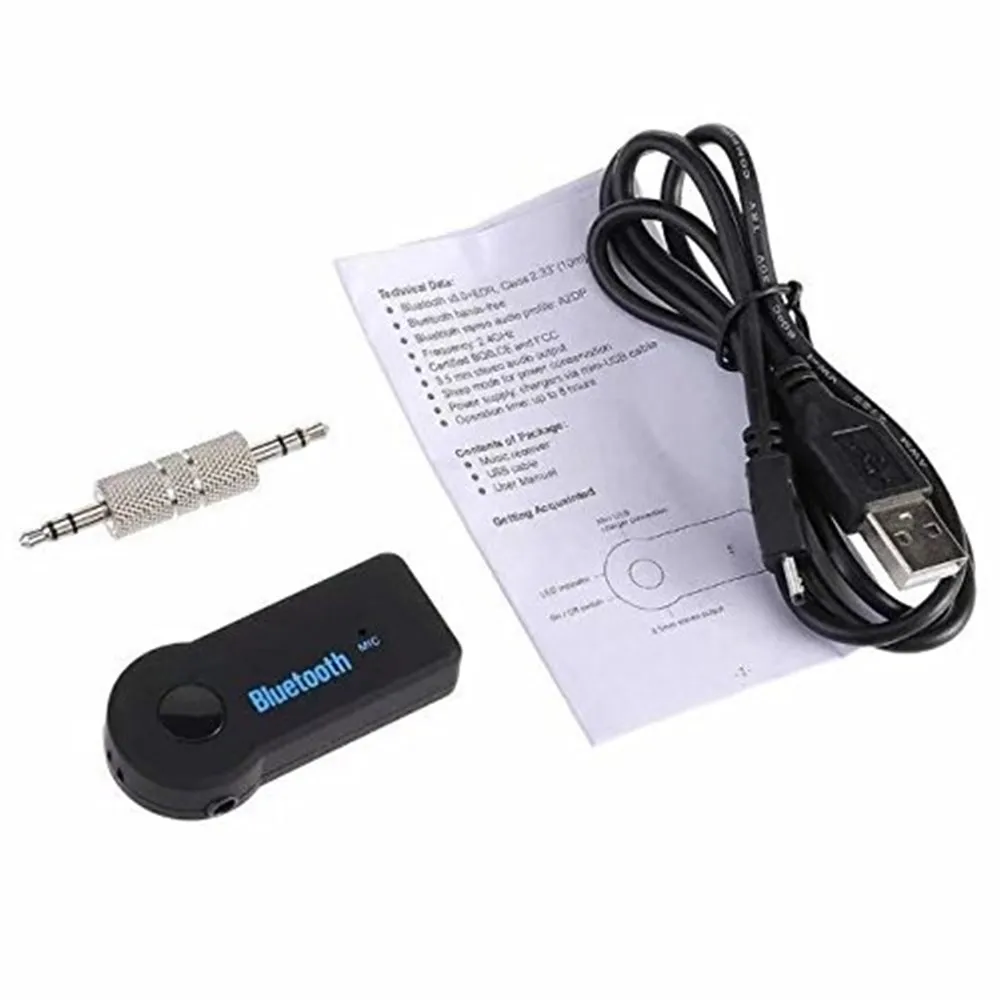 1 шт. вспомогательный Bluetooth 3 5 мм Jack аудио Музыка приемник громкой связи адаптер