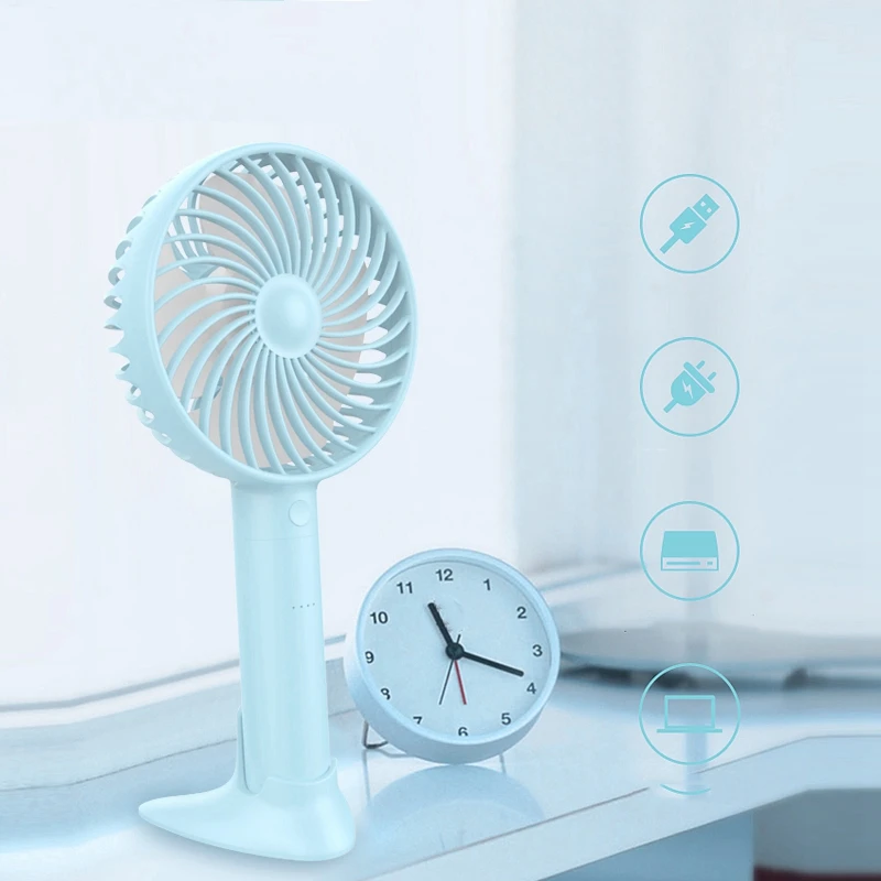 Многофункциональный 3-в-1 ручной Usb вентилятор портативный 2000Mah держатель