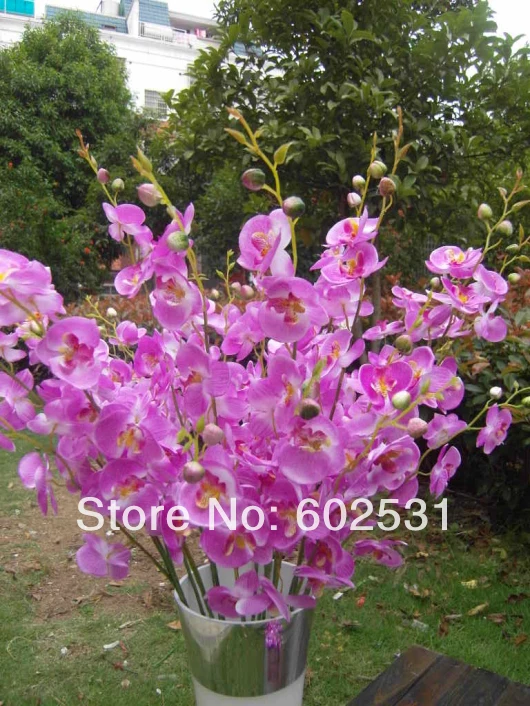 SPR (10 шт./лот) искусственная ткань фаленопсис Бабочка Моль Орхидея букет домашний