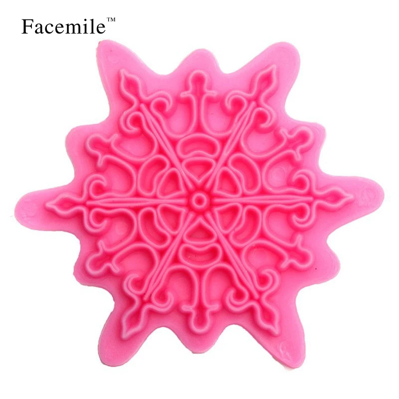 4 шт./компл. Снежинка Подарочный тиснитель Рождественский кружевной пресс