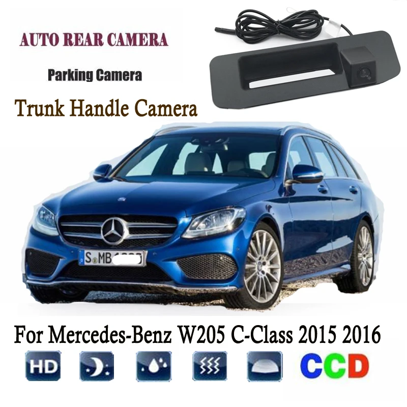 

Car Rear View Camera For Mercedes-Benz W205 C-Class 2015 2016 Instead of Original Factory Trunk Handle Camera / Reversing camera