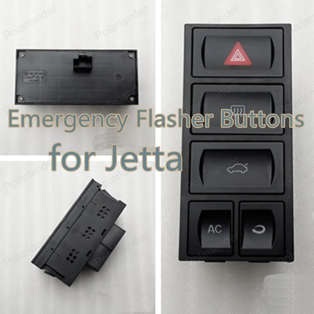 

Polarlander Good Quality 1GD953529g 03-09 for J/etta Emergency Hazard Warning Light Button Emergency Flasher Buttons