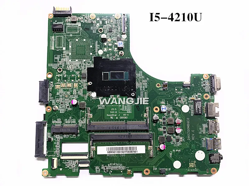 Материнская плата NBMN211001 для ноутбука Acer V3-472 E5-471 материнская DA0ZQ0MB6E0 со